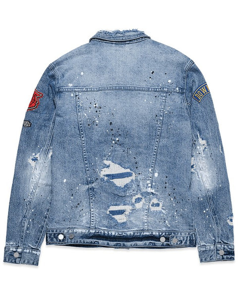 [NEW][LIMITED] First Row L.A. - Varsity Patches Denim Jacket