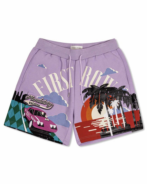 [NEW][LIMITED] First Row L.A. - Mandatory Vacation Graphic Shorts