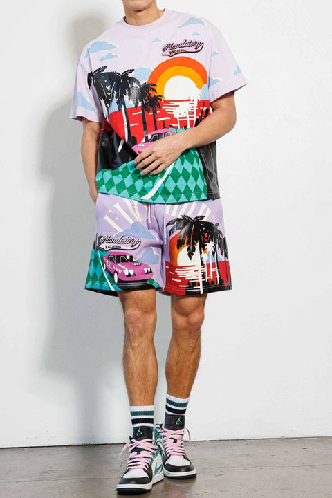 [NEW][LIMITED] First Row L.A. - Mandatory Vacation Graphic Shorts