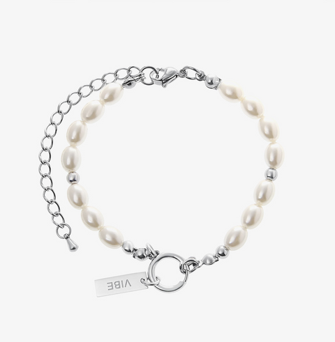 Double Stack Square & Pearl Bracelets