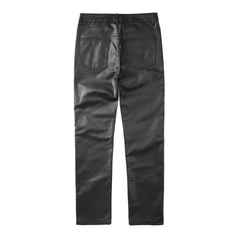 MADSHED Waxed Tide Brand Straight-Leg Pants