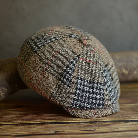 Casquette gavroche unisexe en laine mélangée