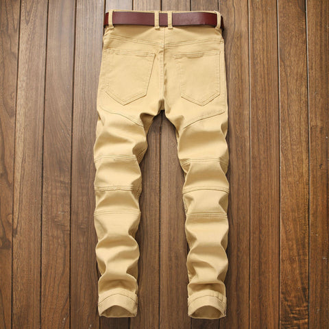 Slim Fit Distressed Casual Jeans