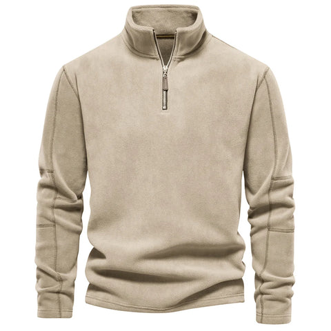 Thickened Half-Zip Soft Shell Cotton Fleece