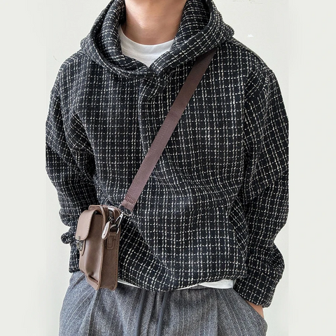 OEIN Hooded Rough Weave Sweater