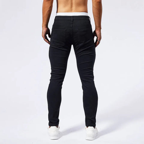 RESHAKE Slim Fit Ripped Jeans