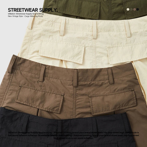 INFLATION Classic Parachute Cargo Pants