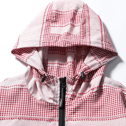 ATBORDER Unisex Seasonal Striped Hooded Jacket