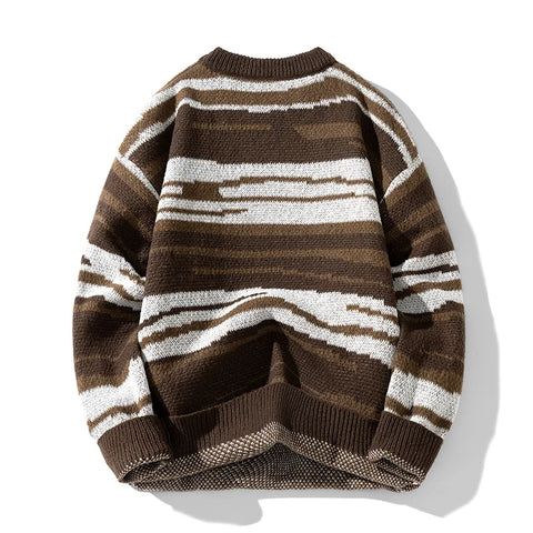 Japanese Knitwear Retro Collision Sweater