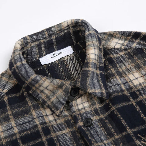 CITYBOY Casual Long Sleeve Plaid Shirt