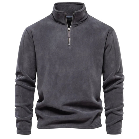 Thickened Half-Zip Soft Shell Cotton Fleece