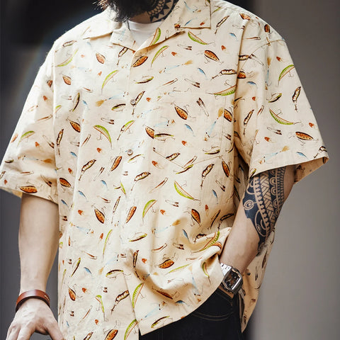 Men's Cuban Collar Hawaiian Shirt