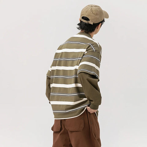 UNDREST Striped HQ Two-Layer Long-Sleeved T-Shirt