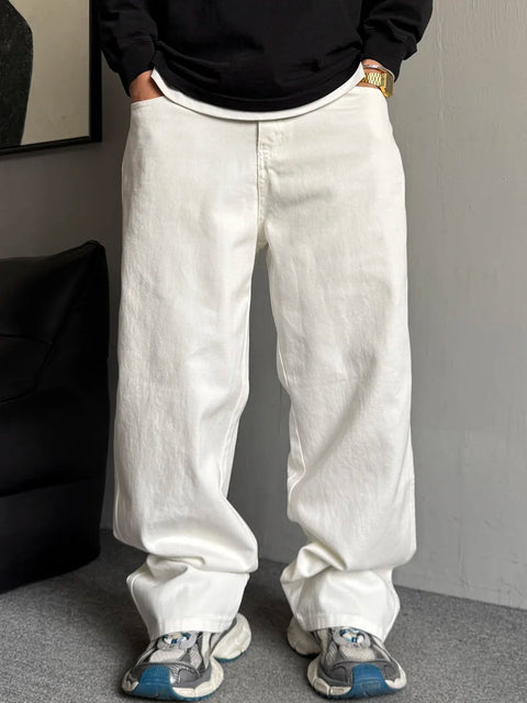 NEW BM Fit White Stacked Jeans