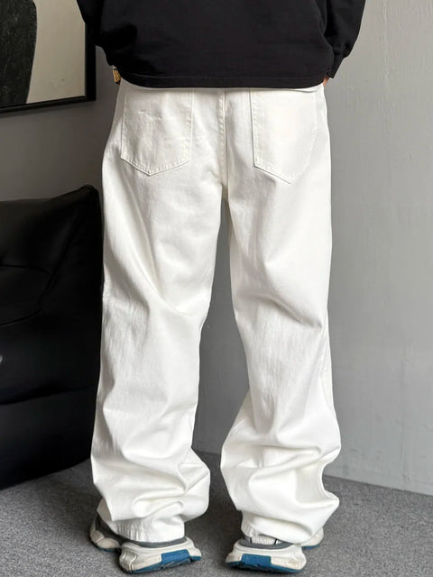 NEW BM Fit White Stacked Jeans