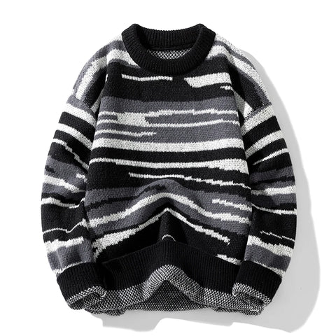 Japanese Knitwear Retro Collision Sweater