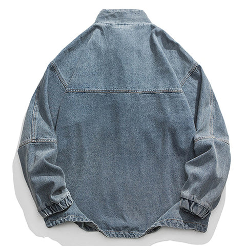 ELKM Relaxed Fit Denim Cargo Pullover