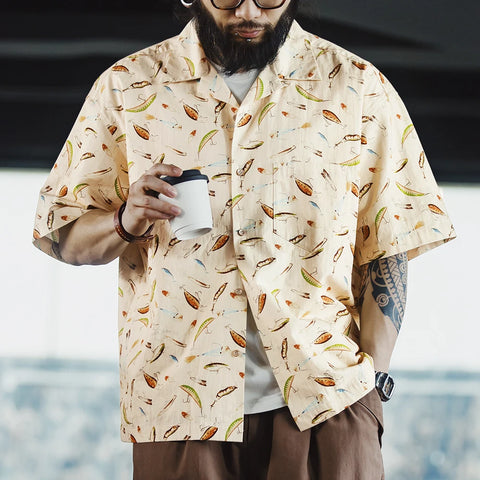 Men's Cuban Collar Hawaiian Shirt