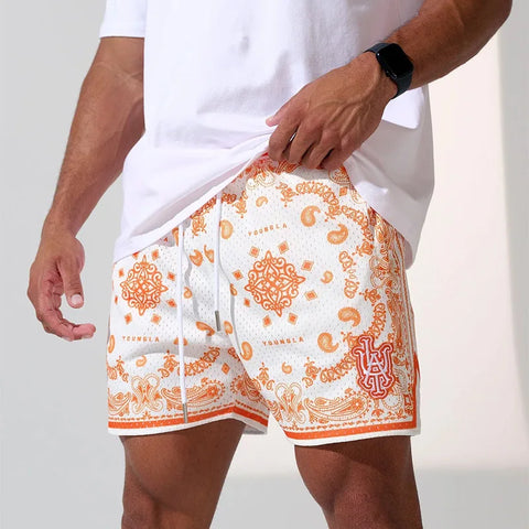 Short Paisley respirant à séchage rapide unisexe