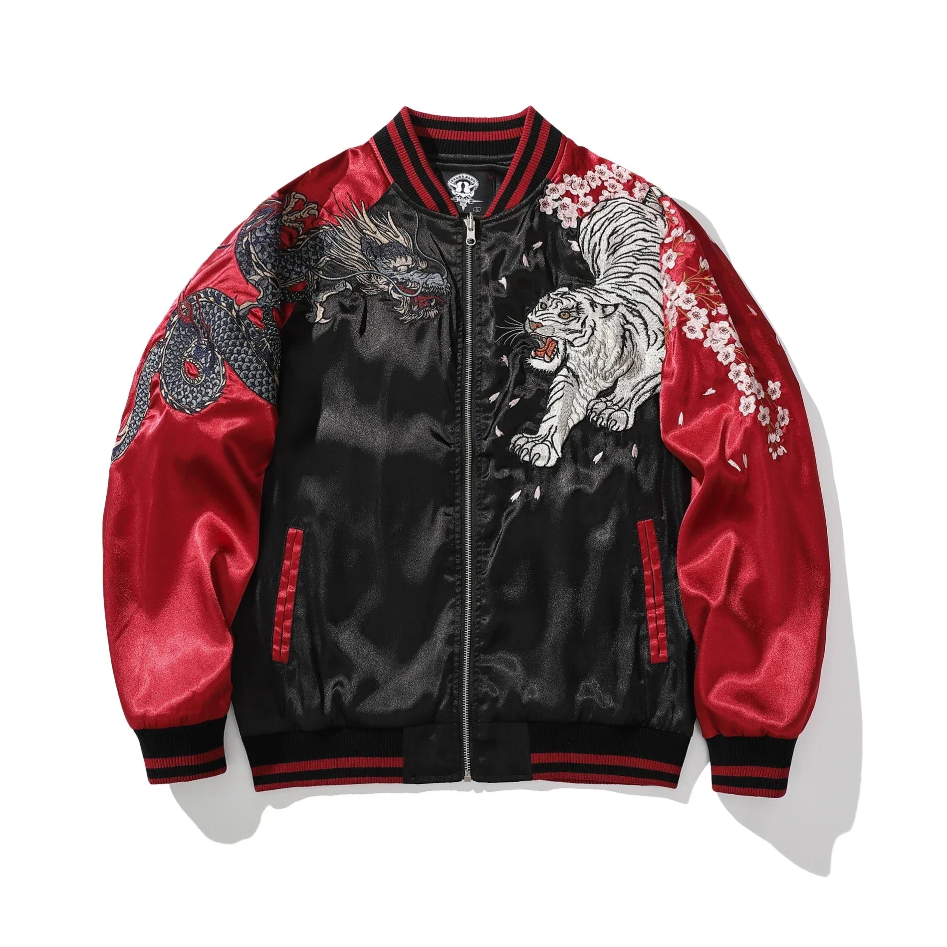 2024 Westark Red Bomber Jacket with Dragon Embroidery size L