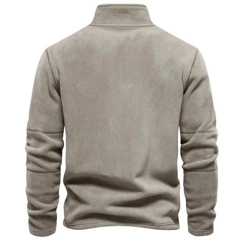 Thickened Half-Zip Soft Shell Cotton Fleece