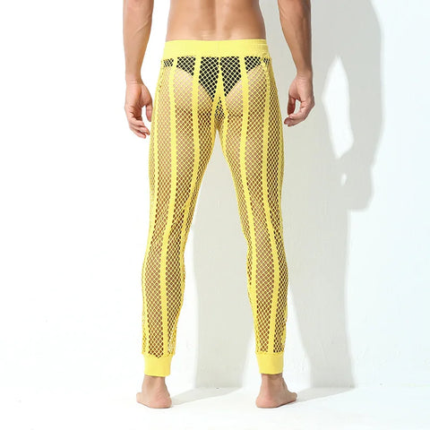 Men's Breathable Mesh Ankle-Tied Lounge-Pants