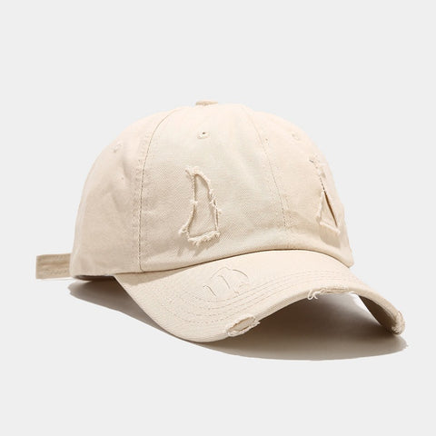 Frayed Retro Style Baseball Cap