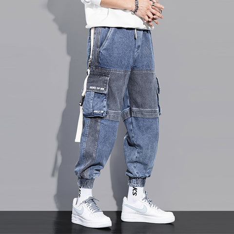 Men's Casual Color Patch Cargo Pants