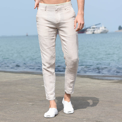 Pantalon en lin respirant pour hommes