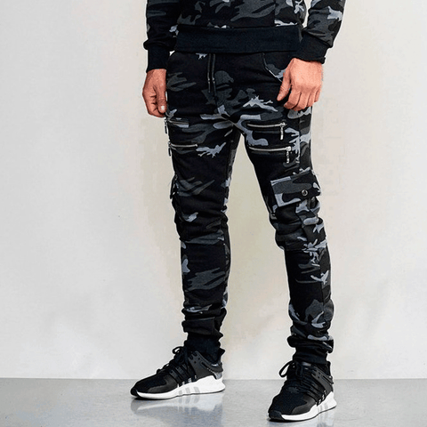 Casual Slim Camo Pants - Pants - NouveExpress