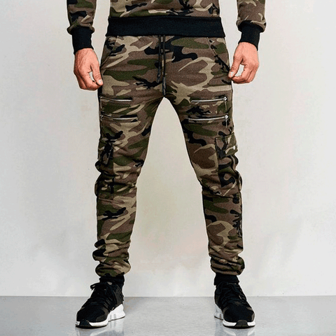 Casual Slim Camo Pants - Pants - NouveExpress