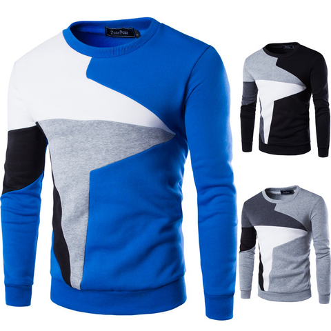 Men's Casual Color Block Sweater