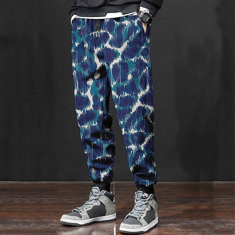 Pantalones casuales con estampado digital 3D para hombre 