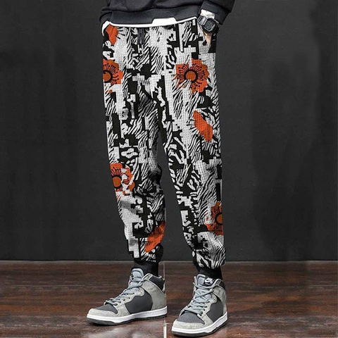 Pantalones casuales con estampado digital 3D para hombre 