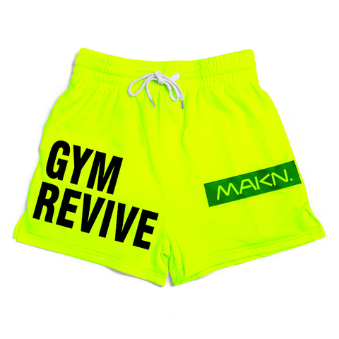 MAKN Revive Print Drawstring Elastic Waist Gym Shorts - Shorts - NouveExpress