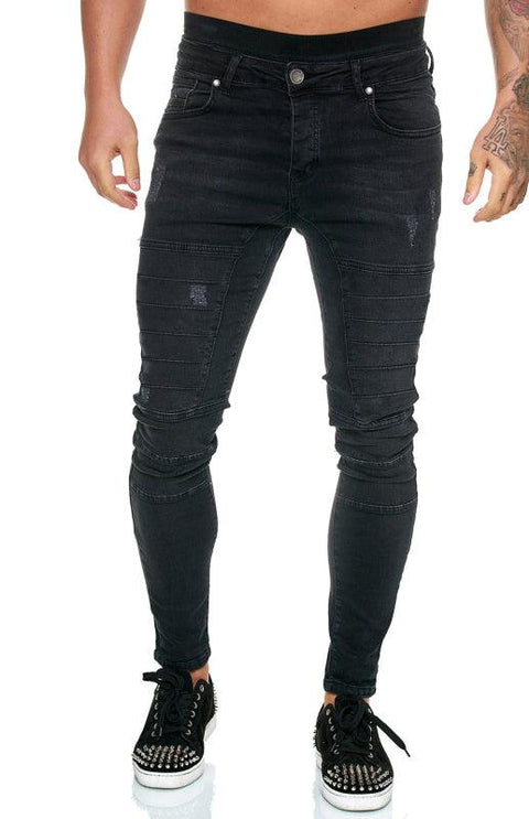 Men's Fashion High Waist Slim Jeans - Jeans - NouveExpress