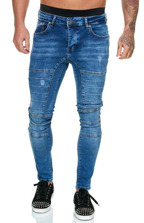 Men's Fashion High Waist Slim Jeans - Jeans - NouveExpress