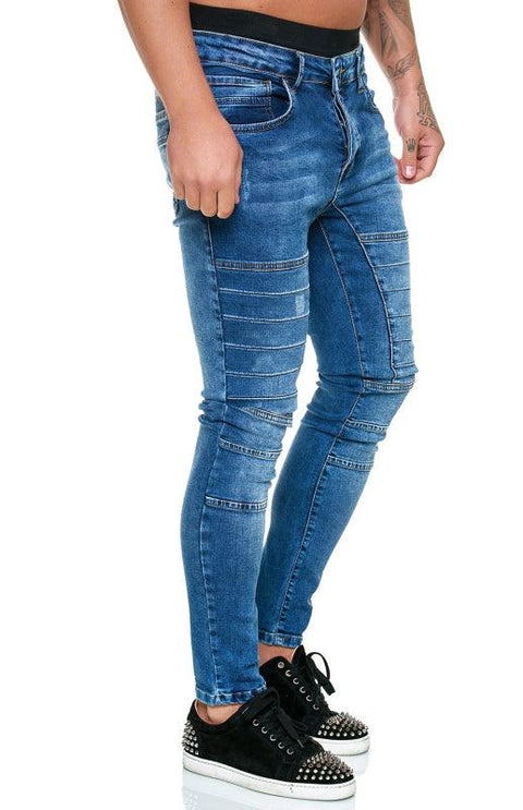 Men's Fashion High Waist Slim Jeans - Jeans - NouveExpress