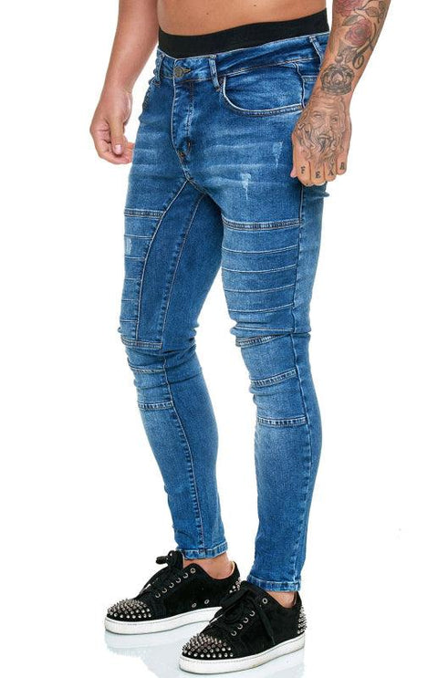 Men's Fashion High Waist Slim Jeans - Jeans - NouveExpress