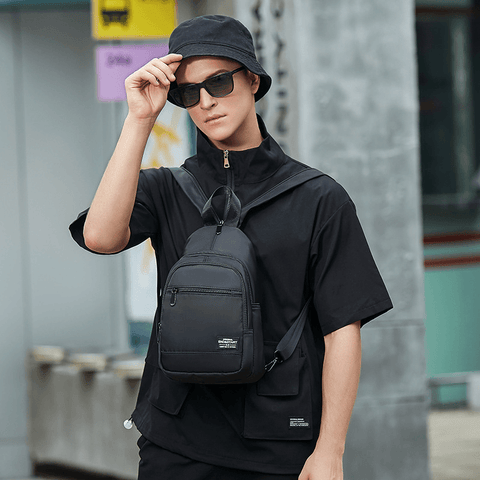 Mini Zipper Backpack Black - Backpacks - NouveExpress