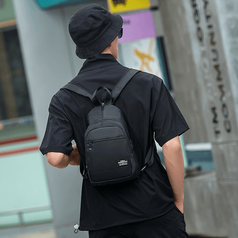 Mini Zipper Backpack Black - Backpacks - NouveExpress