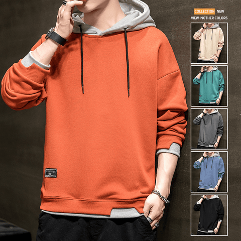 NEW Hooded Long Sleeve Loose Embroidered Hoodie - Hoodies - NouveExpress