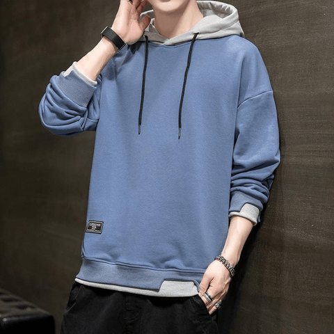 NEW Hooded Long Sleeve Loose Embroidered Hoodie - Hoodies - NouveExpress