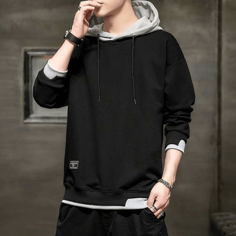 NEW Hooded Long Sleeve Loose Embroidered Hoodie - Hoodies - NouveExpress