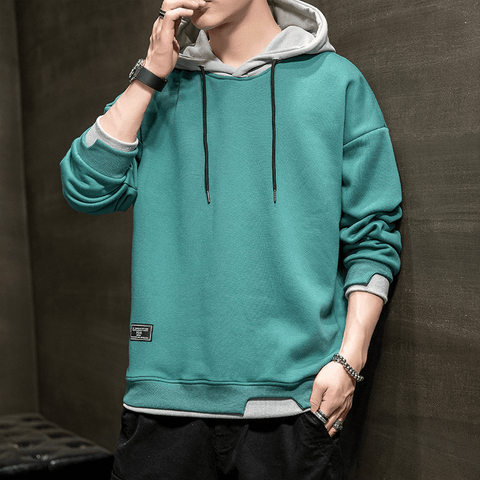 NEW Hooded Long Sleeve Loose Embroidered Hoodie - Hoodies - NouveExpress