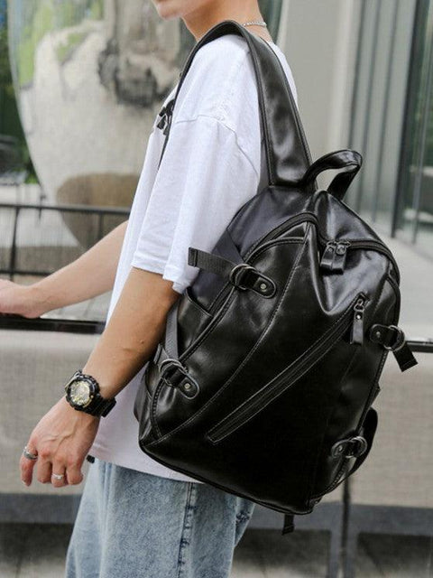 NEW Large Capacity Solid Backpack - Coffee - Backpacks - NouveExpress